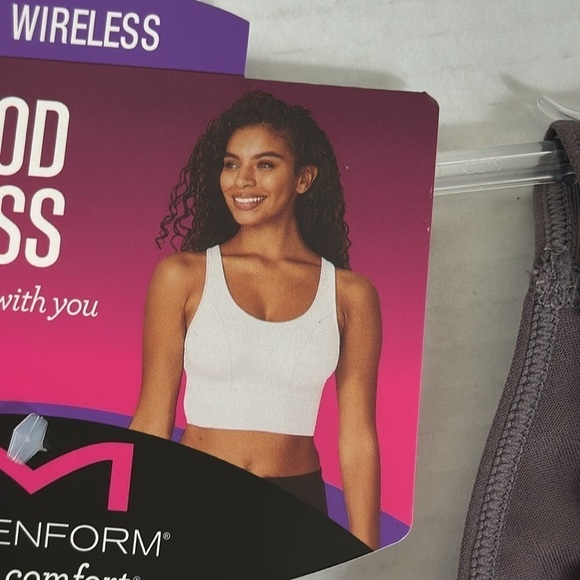 MAIDENFORM Seamless Lounge Tank Bra Large Sparrow (Purple Brown) NWT - Picture 8 of 12